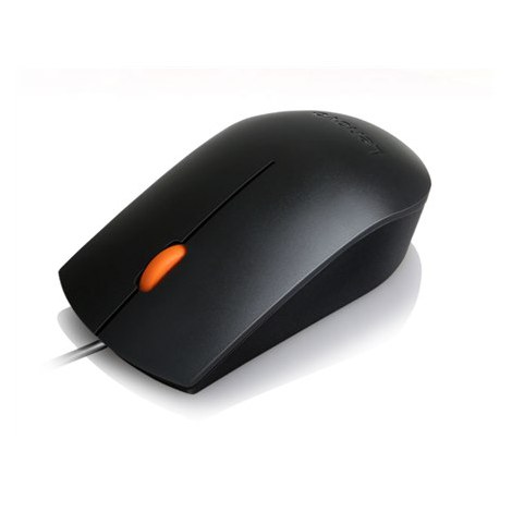 Lenovo | Wired USB Mouse | 300 | Optical Mouse | USB | Black | 1 year(s) - 2